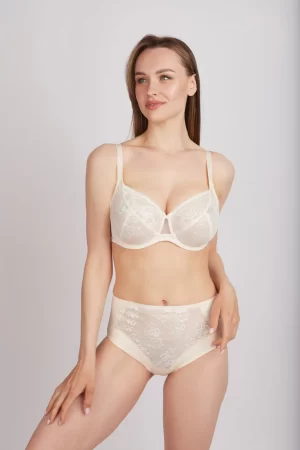 Soft cup wired lace bra 117180